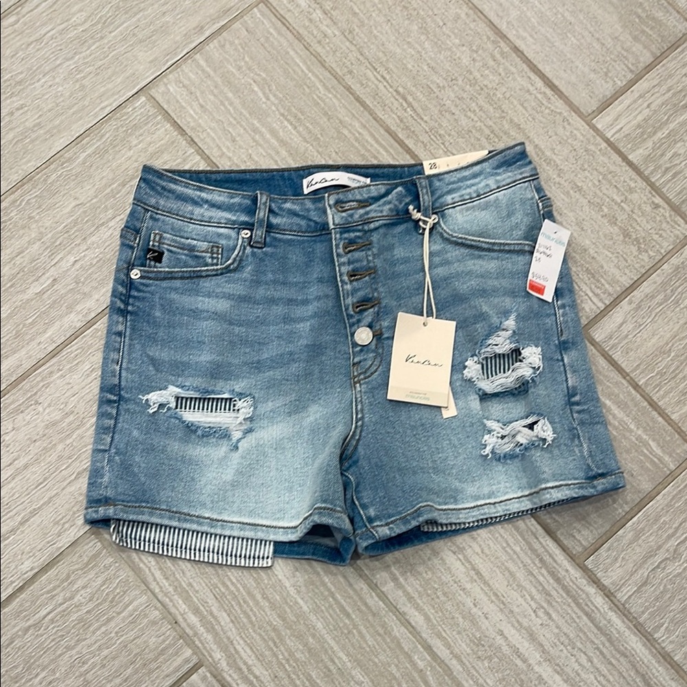 KanCan Women's Light Blue Jean Shorts